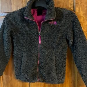 The North Face Girls Fleece Sherpa Jacket SP 7-8 EUC
